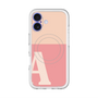 スリムプロテクションプレミアムケース with MagSafe［ オリジナル - initial two tone - A pink ］