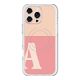 スリムプロテクションプレミアムケース with MagSafe［ オリジナル - initial two tone - A pink ］