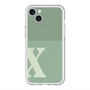 スリムプロテクションプレミアムケース with MagSafe［ オリジナル - initial two tone - X green ］
