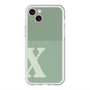 スリムプロテクションプレミアムケース with MagSafe［ オリジナル - initial two tone - X green ］