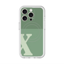 スリムプロテクションプレミアムケース with MagSafe［ オリジナル - initial two tone - X green ］
