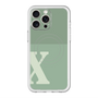 スリムプロテクションプレミアムケース with MagSafe［ オリジナル - initial two tone - X green ］