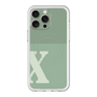 スリムプロテクションプレミアムケース with MagSafe［ オリジナル - initial two tone - X green ］