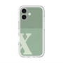 スリムプロテクションプレミアムケース with MagSafe［ オリジナル - initial two tone - X green ］