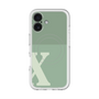 スリムプロテクションプレミアムケース with MagSafe［ オリジナル - initial two tone - X green ］