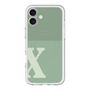 スリムプロテクションプレミアムケース with MagSafe［ オリジナル - initial two tone - X green ］