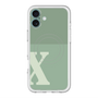 スリムプロテクションプレミアムケース with MagSafe［ オリジナル - initial two tone - X green ］