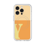 スリムプロテクションプレミアムケース with MagSafe［ オリジナル - initial two tone - Y orange ］