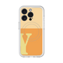 スリムプロテクションプレミアムケース with MagSafe［ オリジナル - initial two tone - Y orange ］