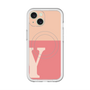スリムプロテクションプレミアムケース with MagSafe［ オリジナル - initial two tone - Y pink ］