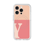 スリムプロテクションプレミアムケース with MagSafe［ オリジナル - initial two tone - Y pink ］