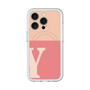スリムプロテクションプレミアムケース with MagSafe［ オリジナル - initial two tone - Y pink ］