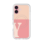 スリムプロテクションプレミアムケース with MagSafe［ オリジナル - initial two tone - Y pink ］