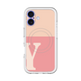 スリムプロテクションプレミアムケース with MagSafe［ オリジナル - initial two tone - Y pink ］
