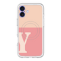 スリムプロテクションプレミアムケース with MagSafe［ オリジナル - initial two tone - Y pink ］