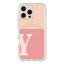 スリムプロテクションプレミアムケース with MagSafe［ オリジナル - initial two tone - Y pink ］