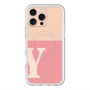スリムプロテクションプレミアムケース with MagSafe［ オリジナル - initial two tone - Y pink ］