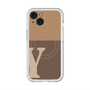 スリムプロテクションプレミアムケース with MagSafe［ オリジナル - initial two tone - Y brown ］