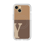 スリムプロテクションプレミアムケース with MagSafe［ オリジナル - initial two tone - Y brown ］