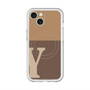 スリムプロテクションプレミアムケース with MagSafe［ オリジナル - initial two tone - Y brown ］