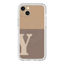 スリムプロテクションプレミアムケース with MagSafe［ オリジナル - initial two tone - Y brown ］