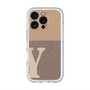 スリムプロテクションプレミアムケース with MagSafe［ オリジナル - initial two tone - Y brown ］