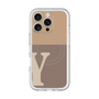 スリムプロテクションプレミアムケース with MagSafe［ オリジナル - initial two tone - Y brown ］