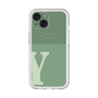 スリムプロテクションプレミアムケース with MagSafe［ オリジナル - initial two tone - Y green ］