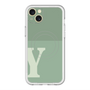 スリムプロテクションプレミアムケース with MagSafe［ オリジナル - initial two tone - Y green ］