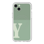 スリムプロテクションプレミアムケース with MagSafe［ オリジナル - initial two tone - Y green ］