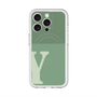 スリムプロテクションプレミアムケース with MagSafe［ オリジナル - initial two tone - Y green ］