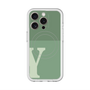 スリムプロテクションプレミアムケース with MagSafe［ オリジナル - initial two tone - Y green ］