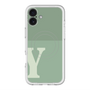 スリムプロテクションプレミアムケース with MagSafe［ オリジナル - initial two tone - Y green ］