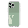 スリムプロテクションプレミアムケース with MagSafe［ オリジナル - initial two tone - Y green ］