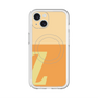 スリムプロテクションプレミアムケース with MagSafe［ オリジナル - initial two tone - Z orange ］