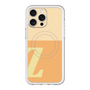 スリムプロテクションプレミアムケース with MagSafe［ オリジナル - initial two tone - Z orange ］
