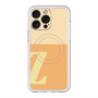 スリムプロテクションプレミアムケース with MagSafe［ オリジナル - initial two tone - Z orange ］