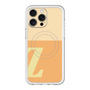 スリムプロテクションプレミアムケース with MagSafe［ オリジナル - initial two tone - Z orange ］