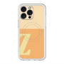スリムプロテクションプレミアムケース with MagSafe［ オリジナル - initial two tone - Z orange ］