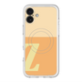 スリムプロテクションプレミアムケース with MagSafe［ オリジナル - initial two tone - Z orange ］