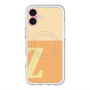 スリムプロテクションプレミアムケース with MagSafe［ オリジナル - initial two tone - Z orange ］