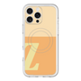 スリムプロテクションプレミアムケース with MagSafe［ オリジナル - initial two tone - Z orange ］