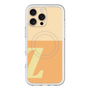 スリムプロテクションプレミアムケース with MagSafe［ オリジナル - initial two tone - Z orange ］