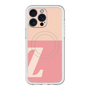 スリムプロテクションプレミアムケース with MagSafe［ オリジナル - initial two tone - Z pink ］