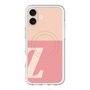スリムプロテクションプレミアムケース with MagSafe［ オリジナル - initial two tone - Z pink ］