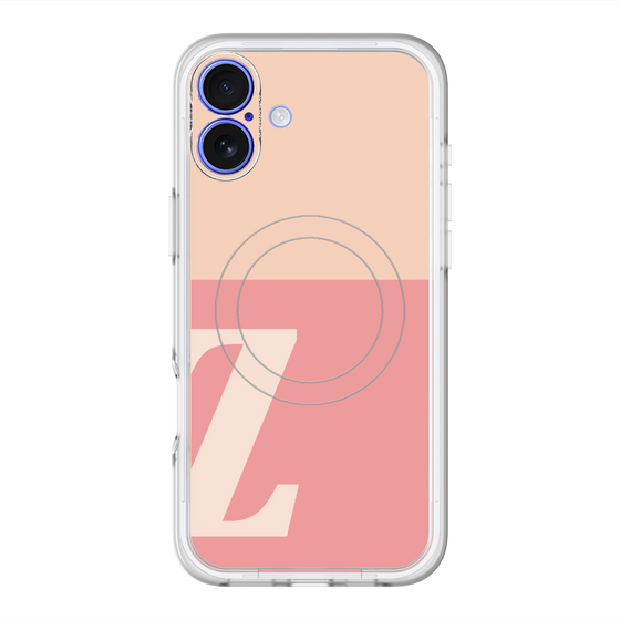 スリムプロテクションプレミアムケース with MagSafe［ オリジナル - initial two tone - Z pink ］