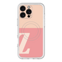 スリムプロテクションプレミアムケース with MagSafe［ オリジナル - initial two tone - Z pink ］