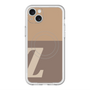 スリムプロテクションプレミアムケース with MagSafe［ オリジナル - initial two tone - Z brown ］