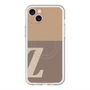 スリムプロテクションプレミアムケース with MagSafe［ オリジナル - initial two tone - Z brown ］