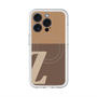 スリムプロテクションプレミアムケース with MagSafe［ オリジナル - initial two tone - Z brown ］